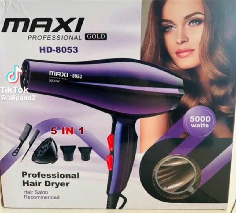 Maxi Professional Gold HD-8053 5in1 Hair Dryer (3000w)